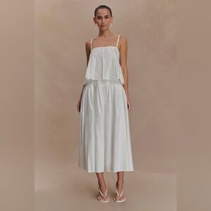 Meshki Mae A-Line Midi Skirt NWT